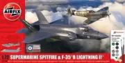 AIRFIX 1/72 SUPERMARINE Spitfire Mk.Vc + F-35B LIGHTENING II RAF 'THEN & NOW' SE