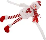 Snowman Curtain Tiebacks Knitted Plush Doll Holdback Fastener for Holiday Decor Easy Installation Window Curtain Holders Xmas Ornaments for Home Decorations