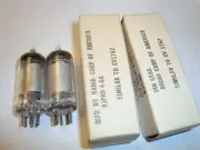 One Matched Pair JAN-CRC- 6AK6 Tubes, By RCA, New