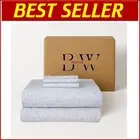 Premium Organic Cotton Flannel Sheet Set with Floral Print - Full Size Warmth