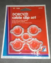 DORCY BIKE PALS BICYCLE Shifter Brake Cable Clip Set NEW BP C50 vtg OLD STOCK