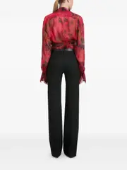 [Alberta Ferretti] Alberta Ferretti-Black Double Wool Coat-Donna XS STAND