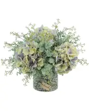 Creative Displays Purple Hydrangea & Eucalyptus Floral Arrangement