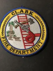 Vintage Clark Fire Department . patch -great Condition