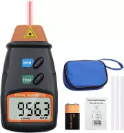 Digital Tachometer Non Contact Laser Photo Tach 2.5-99999 RPM Rotation Speed Me