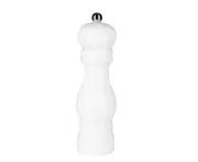 Wooden Pepper Mill Beech Wood Pepper Mill Color Manual Pepper Mill,7 Inches White