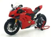 TSM Model 1/12 Scale TSMMC0016 - Ducati Panigae V4 S Motorbike - Red