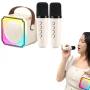 Mini Karaoke Machine Portable Bluetooth Speaker with Wireless Microphones