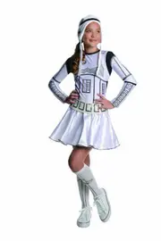 Star Wars Storm Trooper Tween Costume Dress, Medium