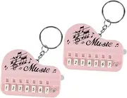 [WRITWAA] 2pcs Piano Keyboard Keychains Hanging Keychain Piano Keychain Adorable Key Chain Adorable Piano Keyboard Keychain Compact Bag Pendant Compact Piano Keyboard Keychain Piano Keyring