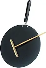 PEPLAYTAL 1 Set Crepe Frying Pan Non Stick Kitchen Skillet for Lightweight Cooking Pot with Heat Resistant Handle for Home and Outdoor Use
