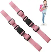 Pack of 2 Chest Strap Backpack, Adjustable Chest Strap Backpack, Adjustable Chest Strap for School Bags, Chest Strap Backpack Children's Set, Non-Slip Durable Chest Strap for Outside Travel