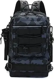 Blelsa Fishing Tackle Backpack Storage Bag Shoulder Backpack Water- Fishing Gear Bag Cross Body Sling Bag Scorpio Camouflage 1#
