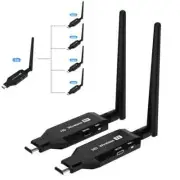 50m Wireless Video Transmitter Receiver Laptop TV Display Adapter HDMI Extender