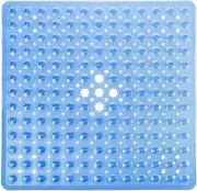 Square Shower Mat Non Slip, 21X 21In Anti-Slip Shower Mats with Suctions Cups an