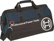 Bosch CANVAS TOOL BAG 55x35cm Adjustable Shoulder Strap, Black/Blue