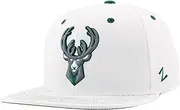 ZHATS NBA Officially Licensed Adjustable Snapback Hat Flat Bill Z11 Pop White
