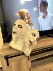 1997 Illusive Concepts Latex Mask Two Headed Man Zombie Monster RARE TAGGED