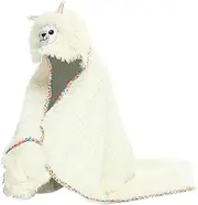 Fenteer Wearable Hooded Blanket Warm Animal Alpaca Winter for Adults Long Haired Cape