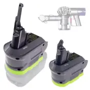 Battery Adapter For Ryobi 18V Li-ion Battery Convert To For Dyson V6 V8 Cleaner