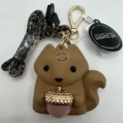 Bath & Body Works Chipmunk Squirrel with Acorn Lanyard Pocketbac Holder Light Up