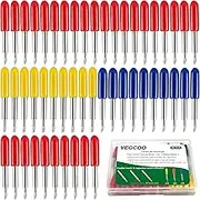 VEGCOO 40pcs Replacement Cutting Blades Compatible with Cricut Explore Air 2/Air 3/Maker 3/Expression, Cutting Blades 30/45/60° Degrees, Replacement Blades Cricut Accessories (40 pcs)