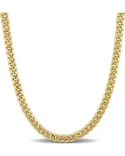 10K Italian Gold Miami Cuban Link Chain Necklace