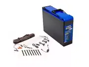 Kings 100AH Slimline Lithium Battery 3Yrs Warranty + 4 Bar Camp Light Kit