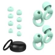 Ear Plugs for Sleeping, 2 Pairs of Reusable Earplugs for Noise Reduction 25dB...