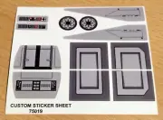 Custom Decal for 75019 Replacement Stickers