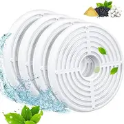 4-Pack Cat Water Fountain Filters, Multiple Filtration Pet Water Fountain Replacement Filter, Cotton Activated Carbon Cat Fountain Filters