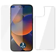 3 Pack Soft Pet Film Screen Protector for Apple iPhone 14 Pro Max Front and Back