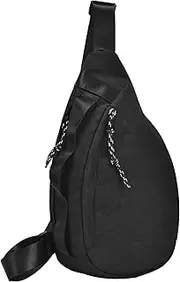 [Zuasdvnk] Mens Sling Bag - Adjustable Straps Multi-Pocket Running Chest Pack,Fashion Messenger Bag Chest Pouch for Commuting Traveling