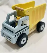 Hearth & Hand TOY CONSTRUCTION TRUCK w RACOON PEG PAL Wood Toy MAGNOLIA Target