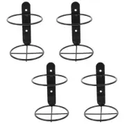 4 Pcs Wall Mounted Wine Rack Travel Individual Bottle Holder Storage