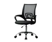 Gaming Office Chair Computer Executive Mesh Chairs Backrest Foam Seat Black