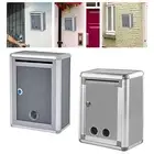 Locking Wall Mounted Mailbox Metal Post Box Lockable Mailbox