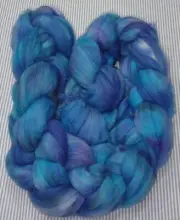 Fine Superwash Wool Top Roving Spinning Handpainted Dyed USA NWT Brittany