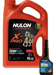 Nulon X-Pro 15W-50 Street and Track Engine Oil 5L + Anti-Wear Treatment 300ml