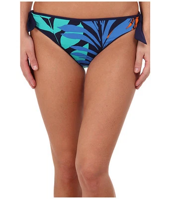 TOMMY BAHAMA TROPICAL LEAF REVERSIBLE SWIM BOTTOMS BLUE MULTI XS NEW! $65