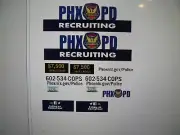 Phoenix Arizona Police Recruiting SUV Decals Custom 1:64 two for one money