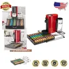 Compact Nespresso Vertuo Pod Storage Rack - Durable Glass, 50 Capsules Capacity