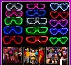 LOT Glow in the Dark Glasses Light Up LED Glasses Neon Party Favors Sunglasses