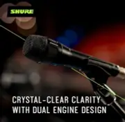 Shure Nexadyne 8/S - SuperCardioid Dynamic Vocal Microphone with Dual-Engine...