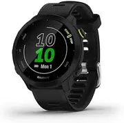 Garmin Forerunner 55 Easy to Use Lightweight GPS Running Smartwatch, Running and Training Guidance, Safety and Tracking Features Included, Black