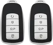 2Pcs Car Smart Key Fob Case Soft TPU Remote Key Fob Cover Car Key Fob Protector Compatible with Chery Omoda 5 Compatible with Tiggo 8 Pro 8 Plus, Silver