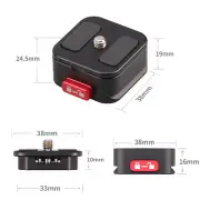 Quick Release Plate Camera Tripod Mount Base Claw Clamp 1/4 " for DSLR camera