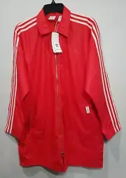 Adidas By Fiorucci Sport Full Zip Oversize Red Jacket EK0307 Women's Size Small