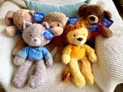 Star Trek McCoy Spock Kirk Uhura Scotty Plush Stuffed Animals By Gund