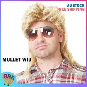 Mens Value Blonde Mullet Wig Party Wigs 70s 80s Costume Cosplay Rock Star AU